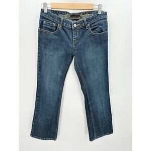Oakley Dark Wash Blue Cotton Blend Bootcut Denim Jeans Women's Size 6